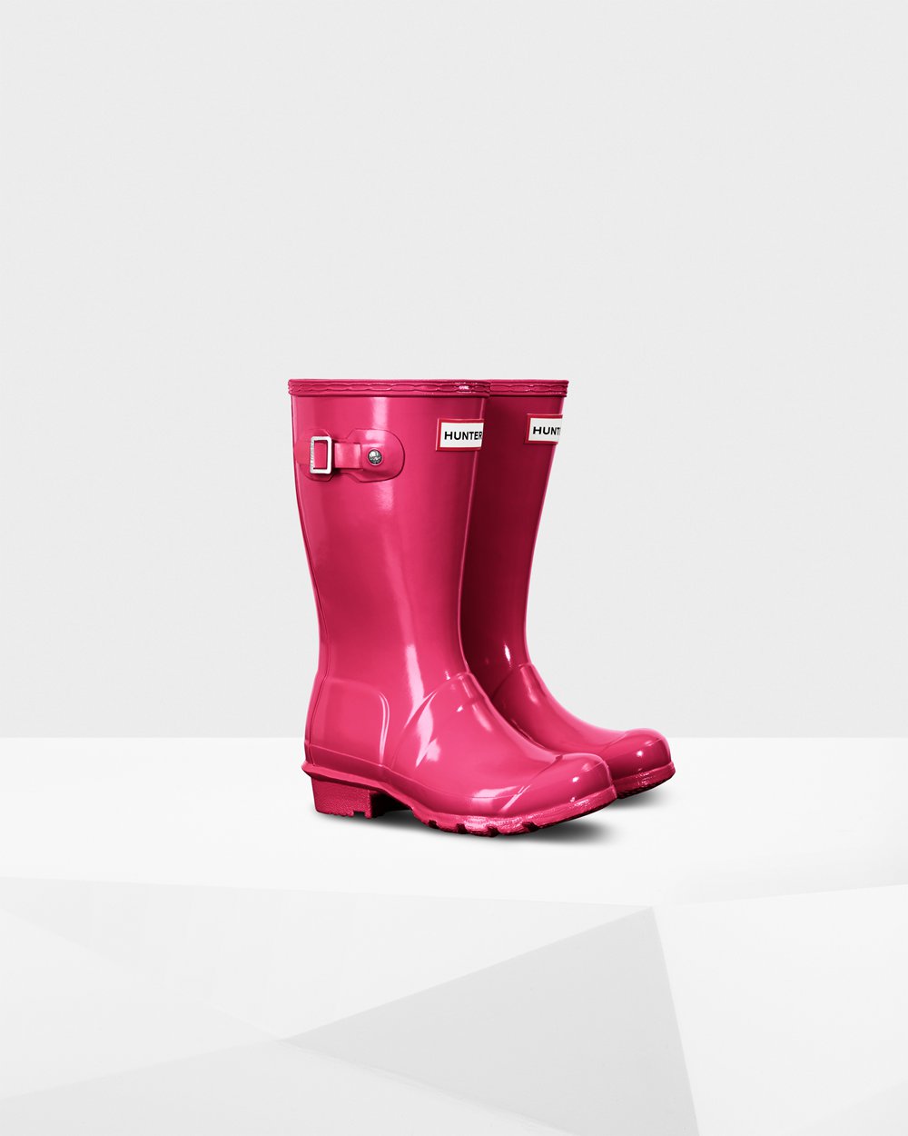 Kids Rain Boots - Hunter Original Big Gloss (45EGMKSPH) - Light Pink